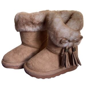 Girl's Sugar Boots with Faux Fur Lining- 6T